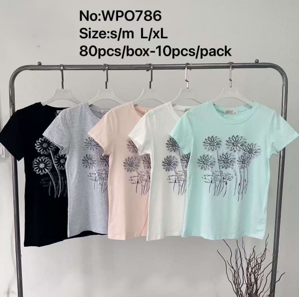 Bluzki damskie jeansy Roz S/M-L/XL, Mix Kolor Paczka 10 szt